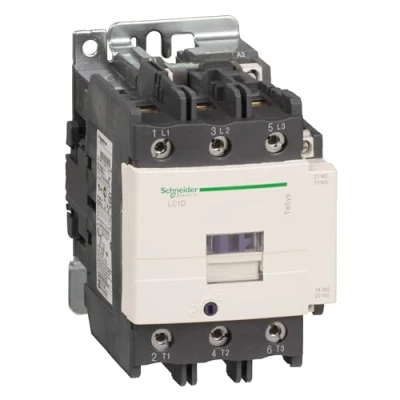 Image of Schneider LC1D80B7 Contactor 37 / 80 kW 24V AC Volt 3 N/O Poles With 1 &amp; N/C Contact Configuration