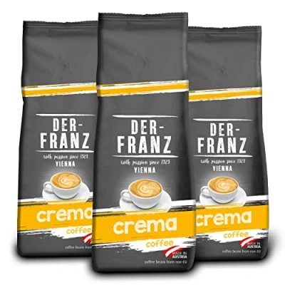 Image of Der Franz Crema Coffee, whole bean, 3 x 500 g