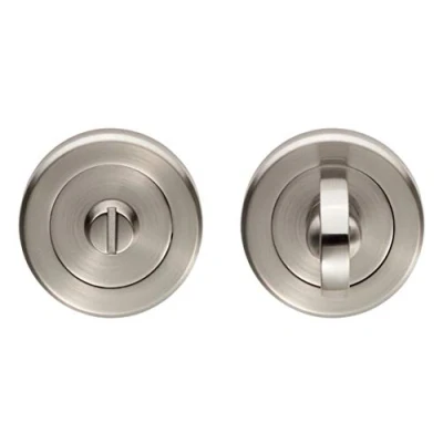 Image of Stainless Steel Turn &amp; Release Set for Bathroom Lock Toilet Door Thumb Twist Golden Grace