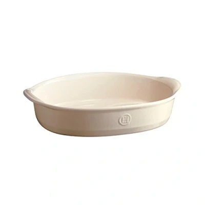 Image of Emile Henry Clay Ultime Medium Oval Baking Dish 35cm x 22.5cm
