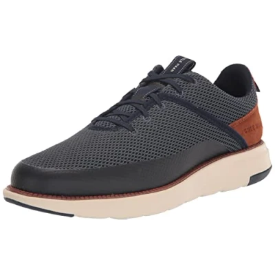 Image of Cole Haan Men&#039;s Grand Atlantic Sneaker, Marine Blue/British Tan, 8 UK