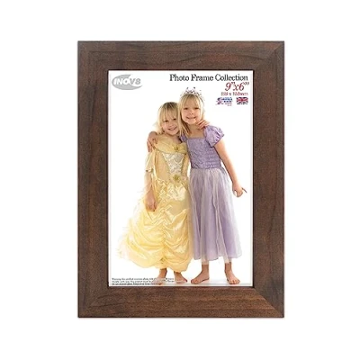 Image of Inov8 British Made Real Wood Picture/Photo Frame 9x6&quot; Inch(23x15cm) Kayla 30mm Dark Oak