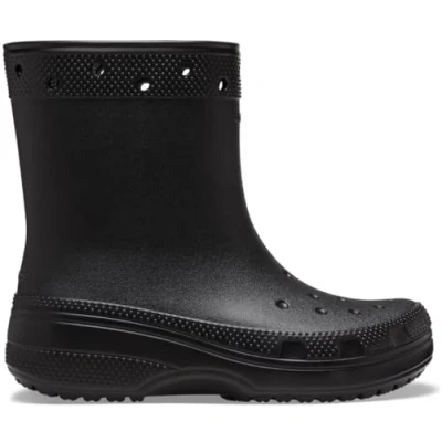 Image of Crocs Classic BOOT Unisex Wellies, Size: M4/W5, Black Synthetics