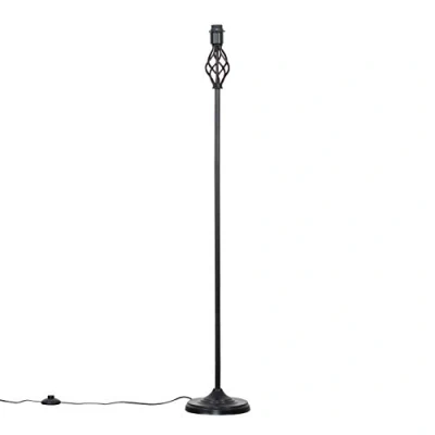 Image of MiniSun Traditional Style Black Barley Twist Floor Lamp Base