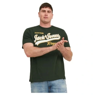 Image of JACK &amp; JONES Men&#039;s Jjelogo Tee Ss O Neck 2 Col 23/24 Pls T Shirts, Mountain View, 3XL
