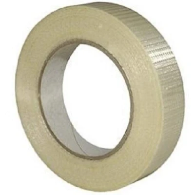 Image of Globe Packaging 1 Roll Of STRONG CROSSWEAVE REINFORCED TAPE 25mm x 50M