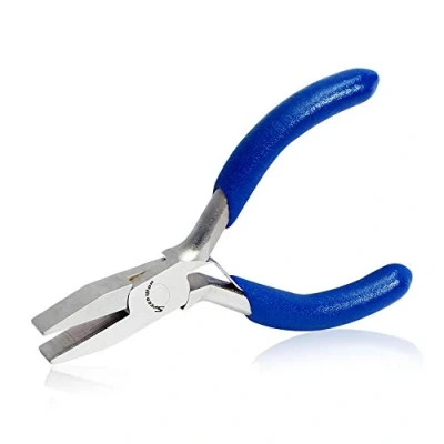 Image of SPEEDWOX Mini Flat Nose Pliers 3 Inches Precision Jewelry Making Plier Wide Jaws Small Hand Tools Professional Fine DIY Craft Beading Hobby Wire Work