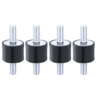 Image of CENPEK 4pcs M6 20 * 15 Anti Vibration Rubber Bobbin Mounts Isolator Damper Shock Absorber with Double Male Thread Screw Studs for Air Compressors Diesel Engines Gasoline Water Pumps
