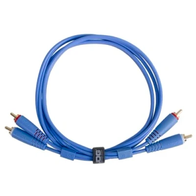 Image of UDG Audio Cable Set RCA Blue Straight 1.5m, Compatible with all Jack to devices
