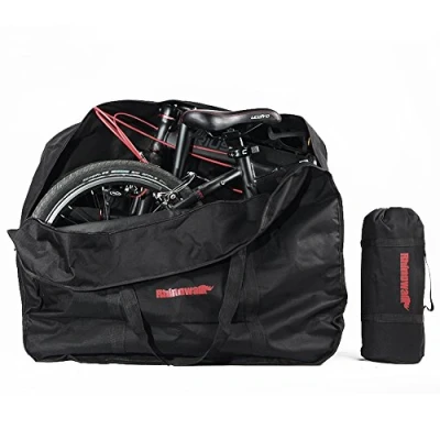 Image of Selighting Waterproof Bicycle Transport Bag Wheel for Folding Bike 20 Inches (Black)