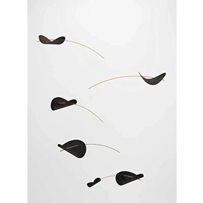Image of Flensted Drifting Clouds, Black Mobiles, Foil, Black, 80 cm