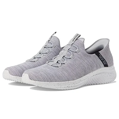 Image of Skechers Men&#039;s Ultra Flex 3.0 Right Away Hands Free Slip in Sneaker Loafer, Gray, 9 UK