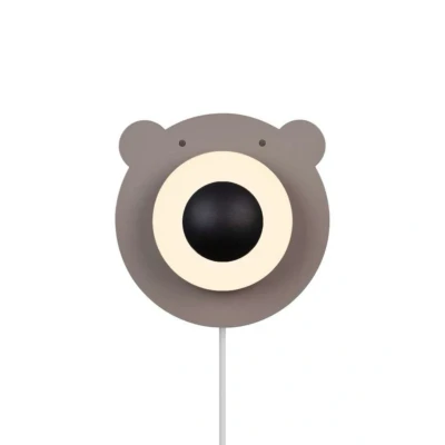 Image of Nordlux Bruna Bear wall light with a cable and plug