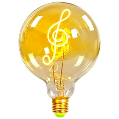 Image of Tianfan Vintage Light Bulbs LED Bulb 4W Dimmable Decorative 220/240V E27 Table Lamp (Music)
