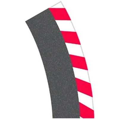 Image of Carrera 20020564 Outer edge strip for steep curve 1/30 (6), end pieces (2) Slot Car Track Accessory