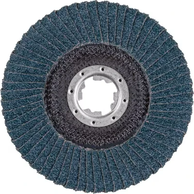 Image of PFERD Polifan Curve Serrated Washer, Pack of 10, 125 mm X 11 mm, Z40, LOCK (22.23 mm), SGP Steelox, 67689053 for Precise Fillet Seam Machining