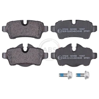 Image of 34212289154, 34212289155, 34216772894, 34216778325, 34216778326 Brake pad set A.B.S. 37629 prepared for wear indicator MINI: Coupe, Hatchback, Clubman
