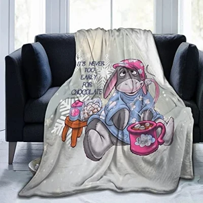 Image of Blanket for Eeyore Ultra Soft Flannel Fleece Quilt Sofa Living Room 50&quot;x60&quot;