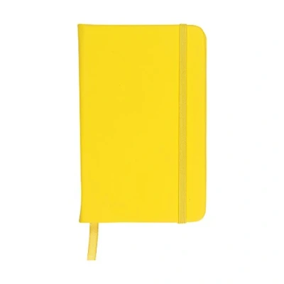 Image of eBuyGB A5 Coloured Hardback Lined Paper Notebook, Yellow