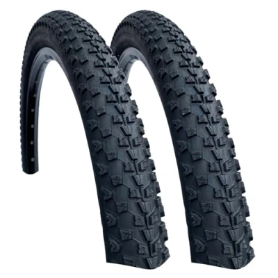 Image of Baldy&#039;s PAIR 29 x 2.10 Black Off Road Knobby Tread Tyres for MTB Mountain Bike (Pack of 2)