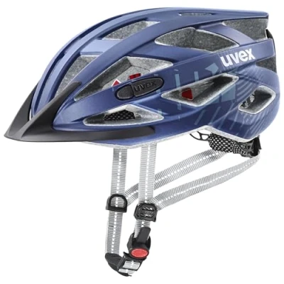 Image of uvex City i vo Lightweight Bike Helmet for Men &amp; Women incl. LED Light Individual Fit Deep Space Matt 52 57 cm