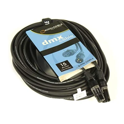 Image of Accu Cable 15m 3 Pin DMX Black
