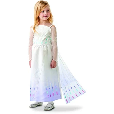 Image of Rubie&#039;s Official Disney Frozen 2, Elsa Epilogue Dress, Childs Costume, Size Large Age 7 8 Years