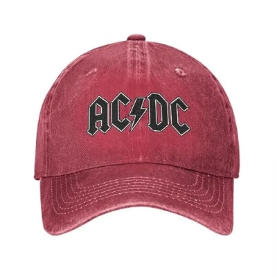 Image of Baseball Cap Snapback Sun Hat Heavy Metal Music Unisex Style Caps Rock Distressed Washed Hats Retro Outdoor Workouts for Men Women