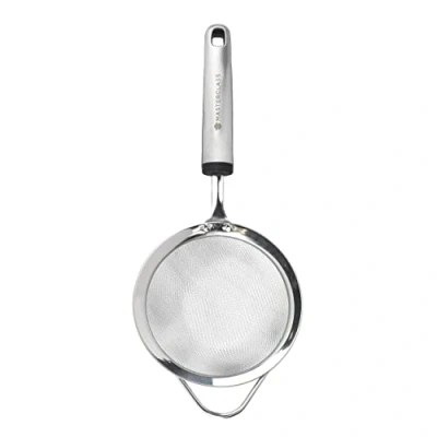 Image of MasterClass Soft Grip Stainless Steel 12cm Mesh Sieve Grey