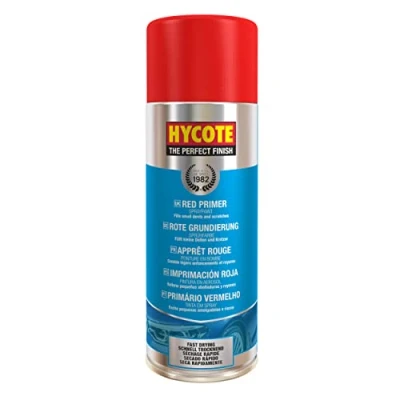 Image of Hycote Fast Drying Aerosol Car Spray Paint, Red Primer, 400 ml