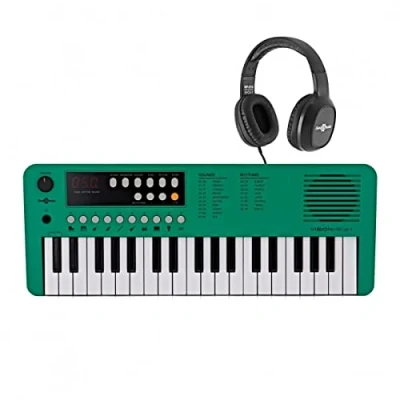 Image of VISIONKEY 1 Portable 37 Key Mini Electric Keyboard Piano for Kids &amp; Beginners, USB C with Headphones