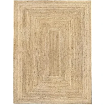 Image of HAMID Rug Jute Alhambra Natural Colour, Rug, Area 100% Fibre Hand Wovem, Braided for Home, Living Room, Floor Carpet..(400x300cm)
