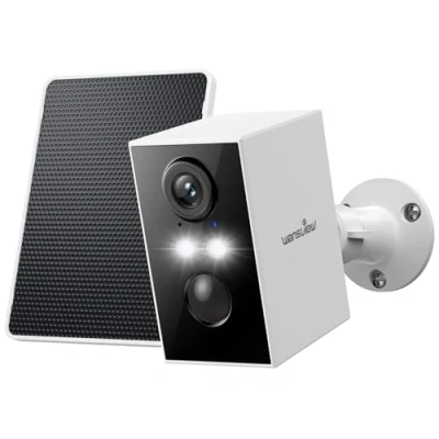 Image of wansview Solar Security Camera Outdoor Wireless, 2K Camera, Battery Operated CCTV Cameras House Security, PIR Detection, Colour Night Vision, TF Card &amp; Cloud Storage, IP65