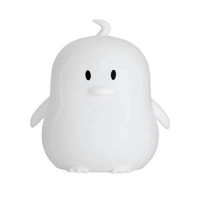 Image of Pauleen 48042 Night Penguin Light for Children with Battery LED Childrens Bedroom lamp Colour Change Made of BPA Silicone