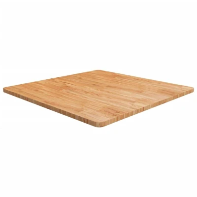 Image of vidaXL Square Table Top Light Brown 90x90x2.5cm Treated Solid Wood Oak
