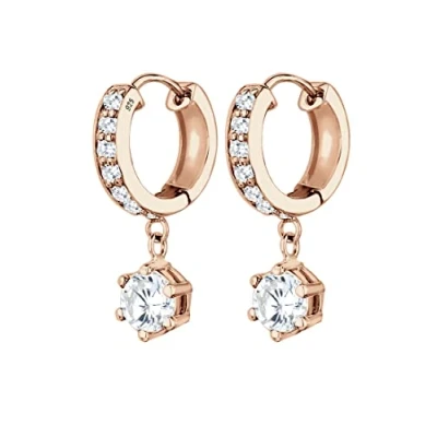 Image of Elli Women&#039;s 925 Sterling Silver Xilion Cut Zircon Earrings