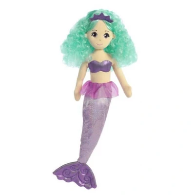 Image of Aurora, 33204, Sea Shimmers Alexa The Mermaid, 18In, Soft Toy, (Aqua, Pink, Purple, Peach)