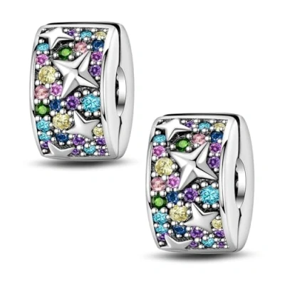 Image of LNQOBU Clip/Stopper Beads Charms for Bracelets &amp; Necklaces 925 Sterling Silver European Snake Chain Jewelry Gift Women