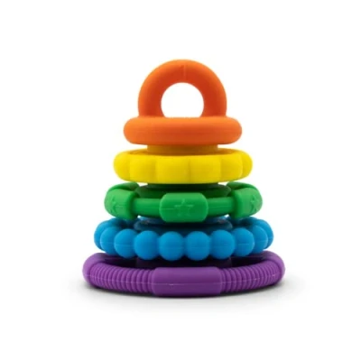 Image of Jellystone Designs Rainbow Stacker &amp; Teether.