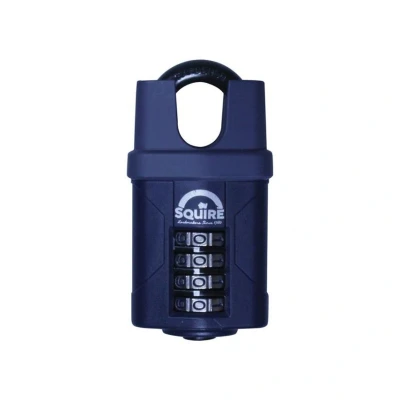Image of Squire CP50CS Combination Padlock 4 Wheel Closed Shackle 50mm HSQCP50CS