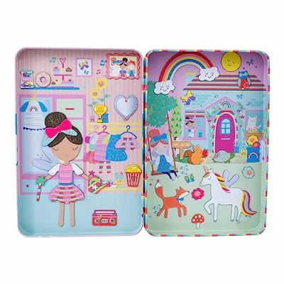 Image of Floss &amp; Rock Rainbow Fairy Magnetic Playtime, 7.67 inch Height, Creative, Imaginative Play
