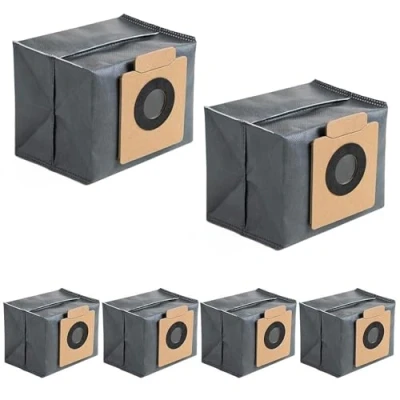 Image of Moupaa 6 Pack Replacement Dust Bags for eufy X8 Pro / X10 Omni Robot Vacuum Self Empty Station Accessory