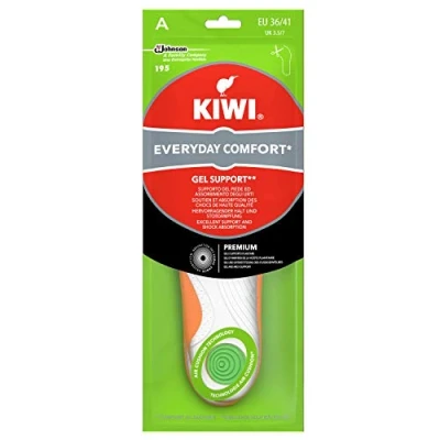 Image of Kiwi Everyday Comfort Gel Shoes Insoles, Size 36 41 EU