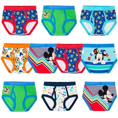 Image of Disney Boys Mouse Underwear Multipacks Briefs, Mickey 10pk, 4 Years