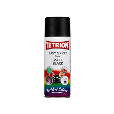 Image of Tetrion Easy Spray Paint, Matt Black, 400 ml