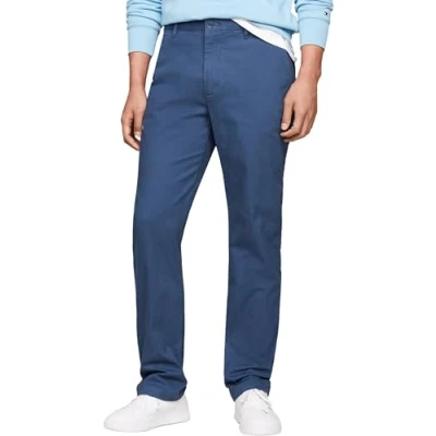 Image of Tommy Hilfiger Men Mercer Essential Twill Chino Woven Pants, Blue, 30W / 29L