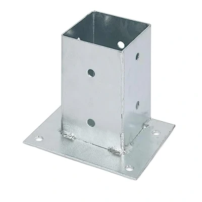 Image of Screw On Sleeve for Attaching to Posts Hot Dip Galvanised