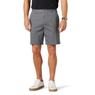 Image of Amazon Essentials Men&#039;s Classic Fit 9&quot; Comfort Stretch Chino Shorts, Charcoal, 36W