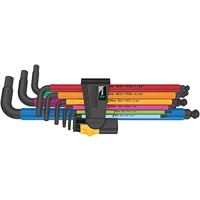 Image of Wera 05022640001 950/9 Hex Plus Multicolour Imperial 2, 9 teilig