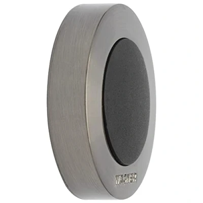 Image of WAGNER Doorstop Screw or Glue Wall Ø 38 x 10 mm, Titan Black Stroke Bumper Made of die cast zinc in Trendy Colour + Soft Thermostatic Rubber, to be Screwed glued on Walls 15513811
